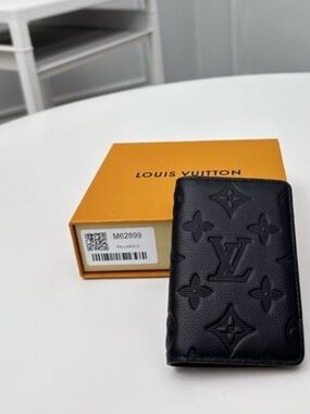 Louis Vuitton Pocket Organizer – Monogram Shadow Black Leather